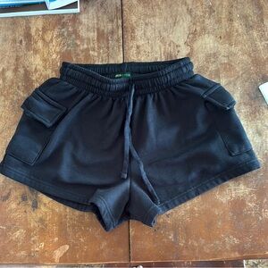 Black Cargo Women Sweat Shorts

Size large
Used